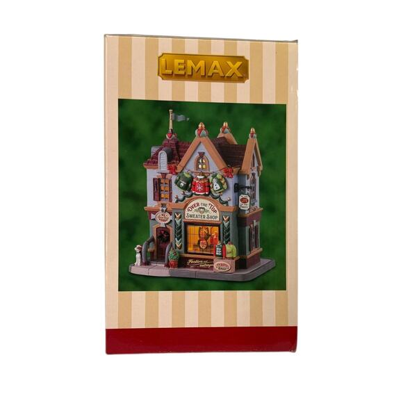 LEMAX #35061 Over The Top Sweater Shop Lighted Caddington Christmas Building - Picture 8 of 11